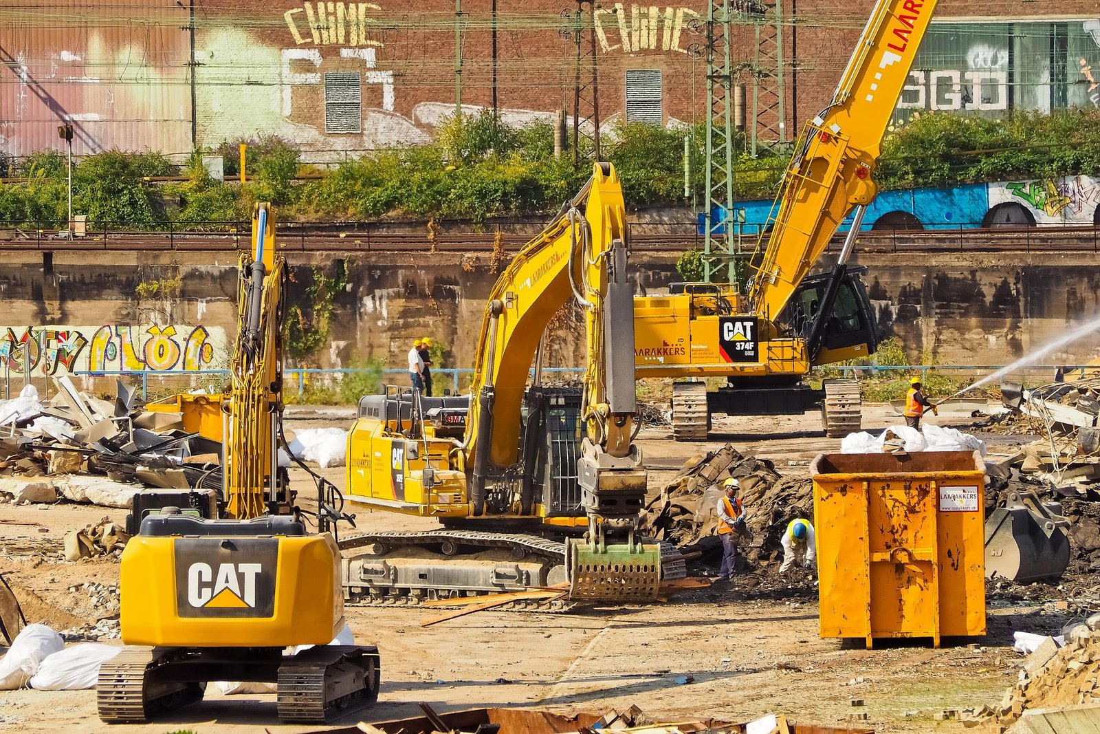 Construction Site with Workers and Building3